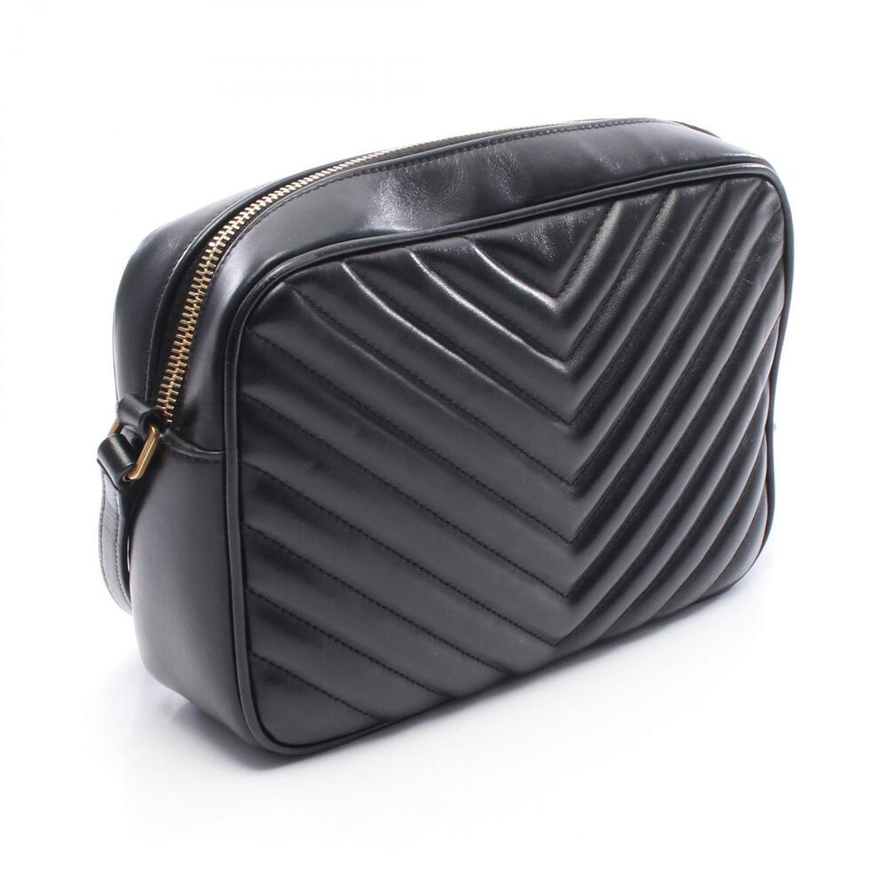 Saint Laurent Paris Camera Bag Black Shoulder Leather LOU